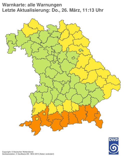 Aktuelle Wetterwarnungen für %region%