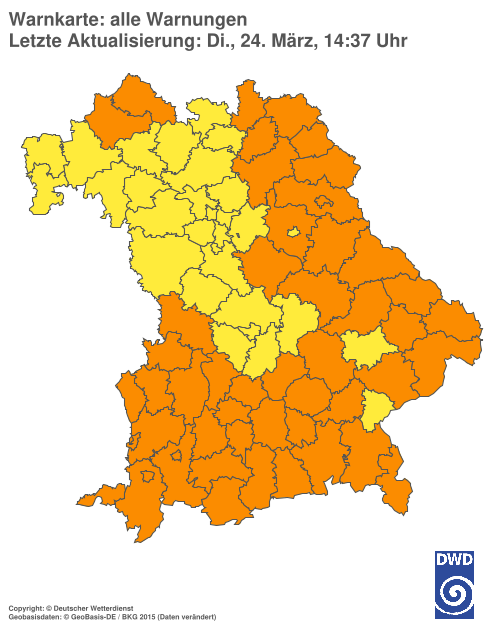 Aktuelle Wetterwarnungen für %region%