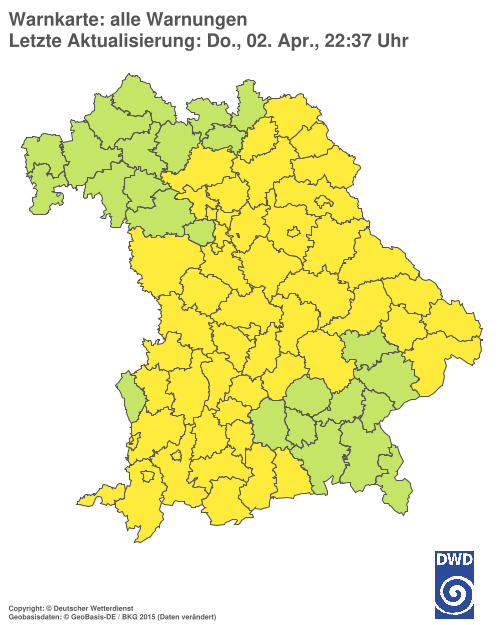 Aktuelle Wetterwarnungen für %region%