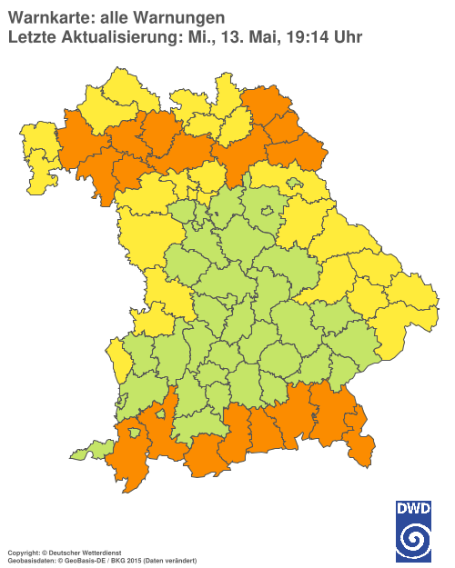 Aktuelle Wetterwarnungen für %region%