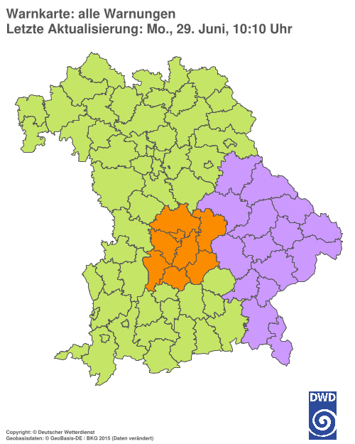 Aktuelle Wetterwarnungen für %region%