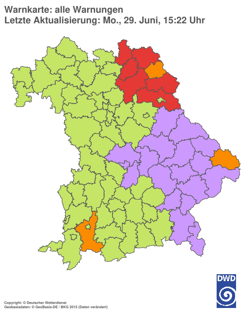 Aktuelle Wetterwarnungen für %region%