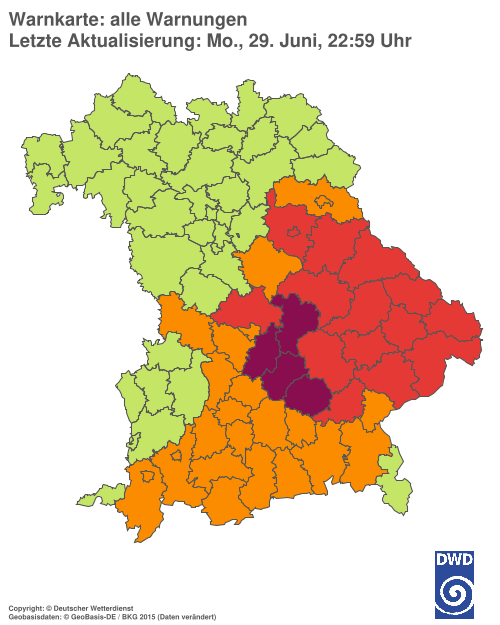 Aktuelle Wetterwarnungen für %region%