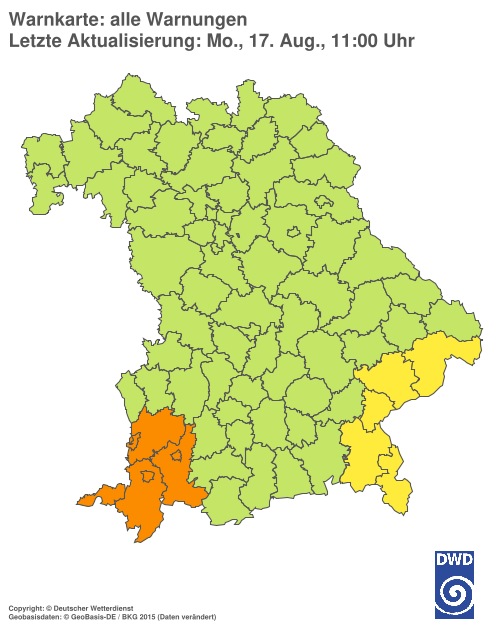 Aktuelle Wetterwarnungen für %region%