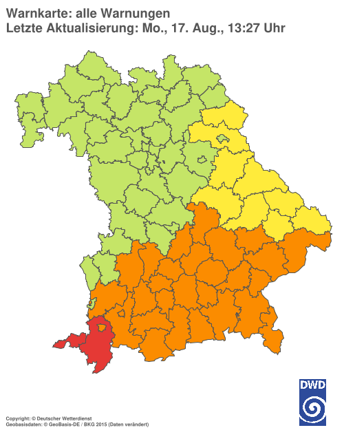 Aktuelle Wetterwarnungen für %region%