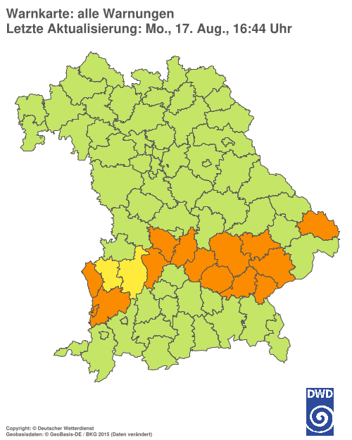 Aktuelle Wetterwarnungen für %region%